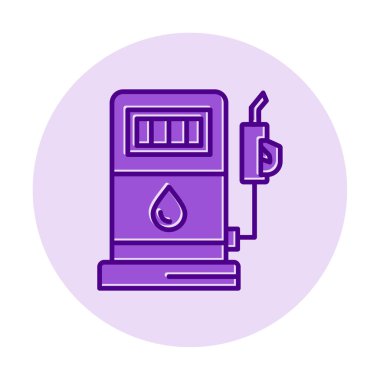 Düz Yakıt ikonu vektör çizimi