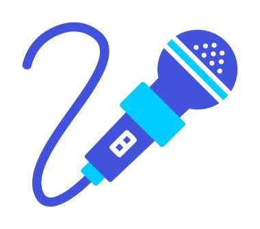 mikrofon web simge vektör çizim           