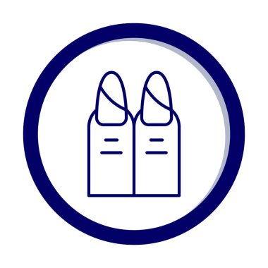 iki çivi web simgesi, vektör illüstrasyonu 