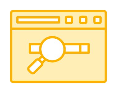 Web tarayıcı simgesi, vektör illüstrasyonu basit tasarım