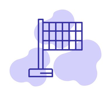 bayrak simgesi, vektör illüstrasyonu basit tasarım