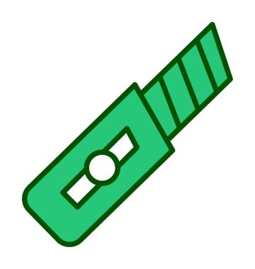 Düz Kesici. Web simgesi basit illüstrasyon