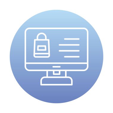 ekran simgesi, vektör illüstrasyonunu izle