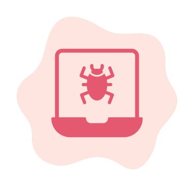 dizüstü bilgisayar simgesi, vektör illüstrasyonu basit tasarım