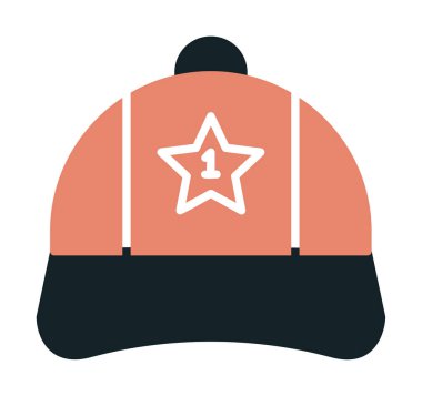 Bir numaralı simge ile kapağın vektör illüstrasyonu 