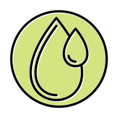 su damlası ağ simgesi, vektör illüstrasyonu 