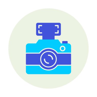 fotoğraf makinesi simgesi, vektör illüstrasyonu