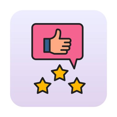 Basit düz İnceleme simgesi vektör illüstrasyon tasarımı