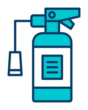 Yangın söndürme simgesinin vektör çizimi                            