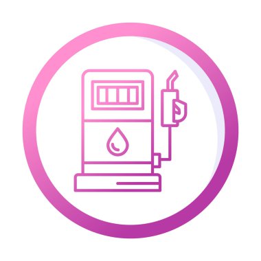 Düz Yakıt ikonu vektör çizimi