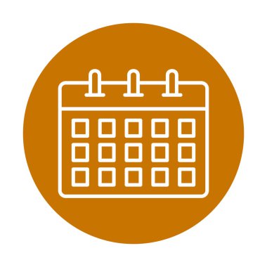 Takvim web simge vektör çizim