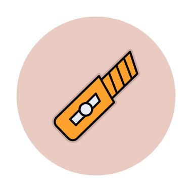 Düz Kesici. Web simgesi basit illüstrasyon