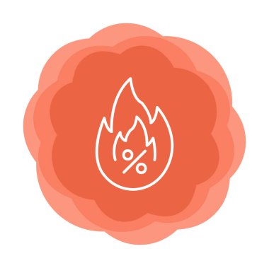 Hot Sale ikon vektör illüstrasyon tasarımı ile basit bir yangın