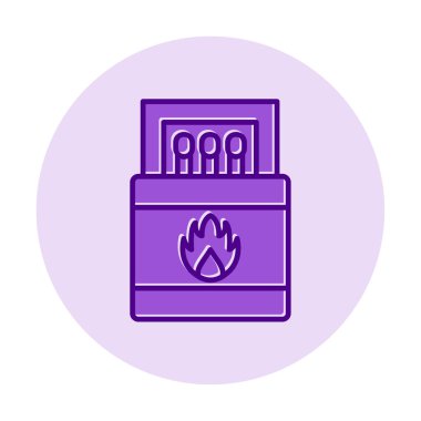 düz eşleşen simge vektör çizimi 