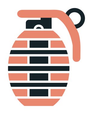 El bombası simgesi, vektör illüstrasyonu