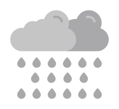 yağmur simgesi, vektör illüstrasyonu  