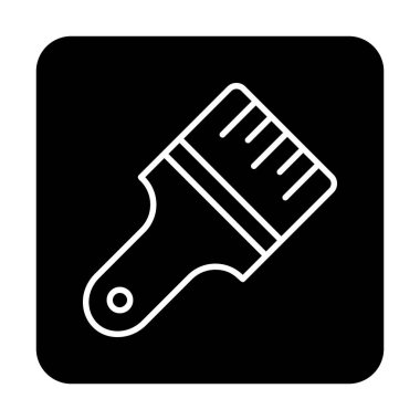 fırça ağ ikonu vektör illüstrasyonu