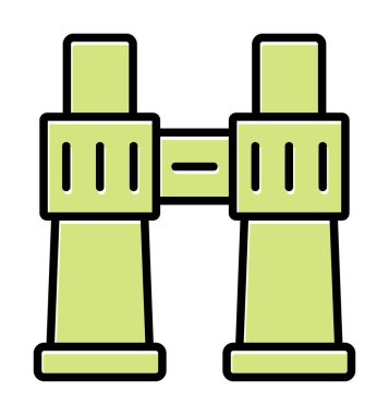 binoküler ikon vektör çizimi