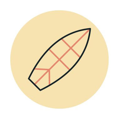 sörf tahtası vektör illüstrasyonu modern simge