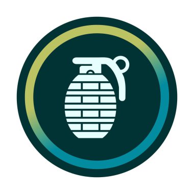 El bombası simgesi, vektör illüstrasyonu