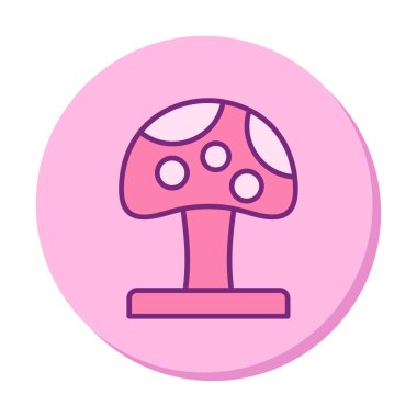 Mushroom icon, vector illustration simple design