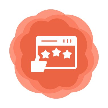 Basit düz İnceleme simgesi vektör illüstrasyon tasarımı