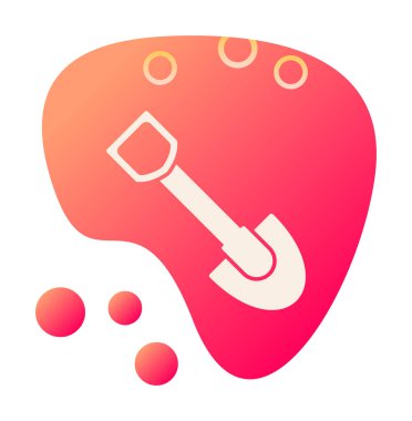 Web simge vektör çizim kürek 