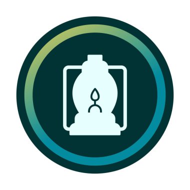 düz Fener simgesi vektör çizimi 