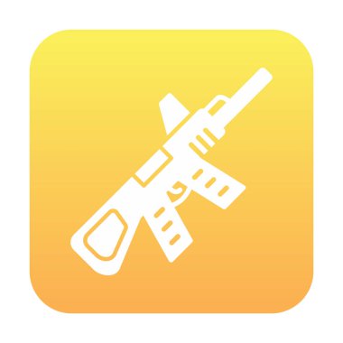 Makine Tüfeği vektör illüstrasyonu