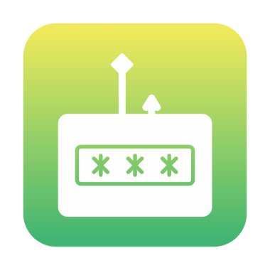 Şifreleme simgesi, arkaplandaki logo