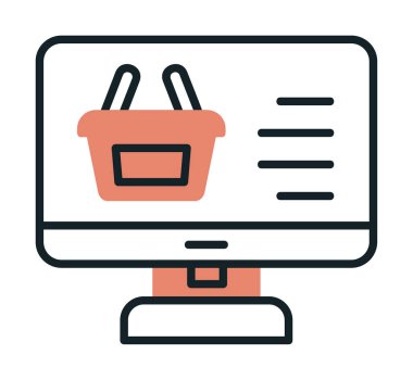 çevrimiçi alışveriş vektörü tasarımı                        