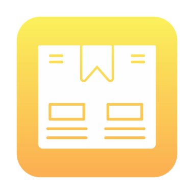 Taşıma Kutusunun vektör illüstrasyonu modern simge                             