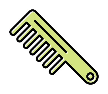 saç tarak ikonu vektör illüstrasyonu 