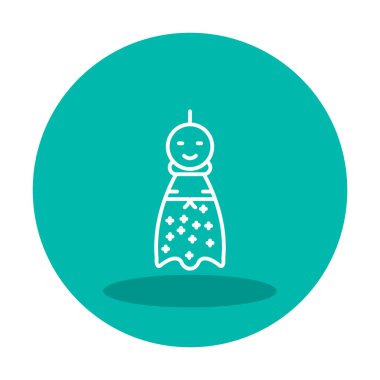 Teru Teru Bozu simgesi, vektör çizimi