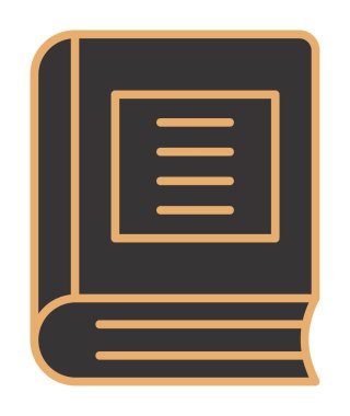 Kitap. Web simgesi basit illüstrasyon