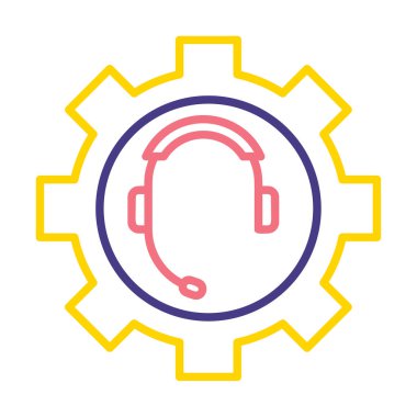 Arama Servisi vektör simgesi ayarlama 