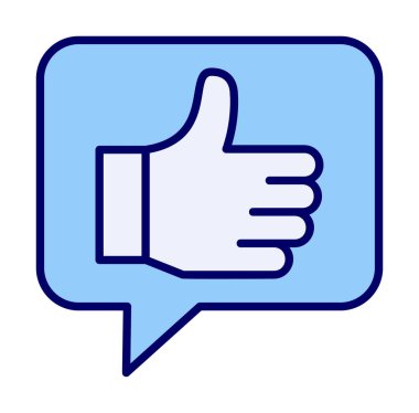 başparmak yukarı Web simgesi, vektör çizim                   