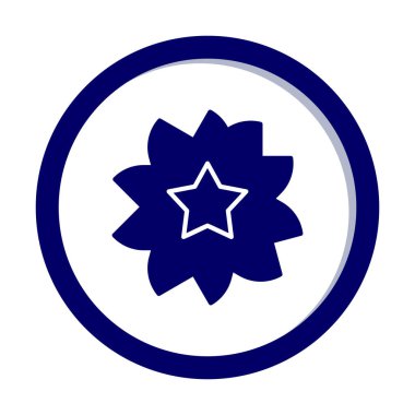 Sakura çiçek simgesi, vektör illüstrasyonu 