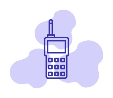 walkie talkie modern ikon vektör çizimi                                