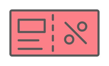 Faturacı Kara Cuma ikon vektör illüstrasyonu  