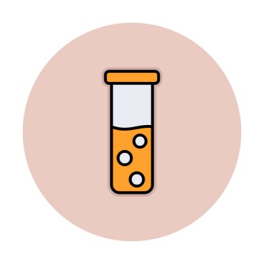 test tüpü modern simge vektör çizimi