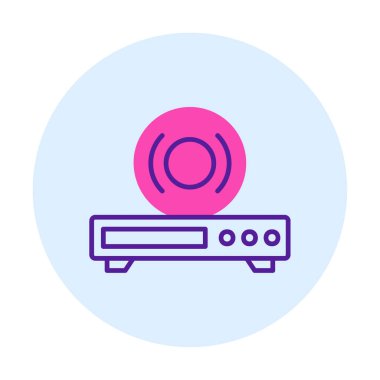 CD çalar simge vektör çizim