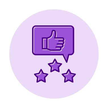 Basit düz İnceleme simgesi vektör illüstrasyon tasarımı