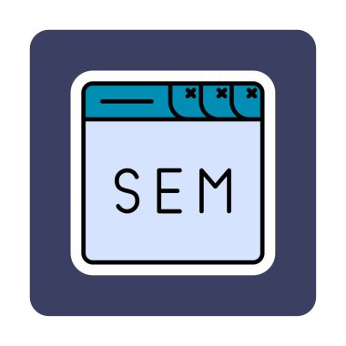 Web tarayıcı simgesi, vektör illüstrasyonu basit tasarım