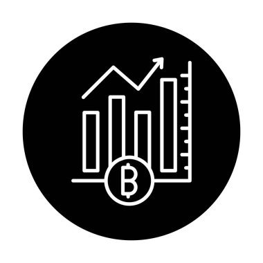 Basit Analitik simge, vektör illüstrasyonu