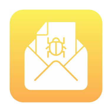 Basit çöp posta harfi simgesi, vektör illüstrasyonu