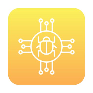 Casus yazılım simgesi vektör illüstrasyon tasarımı