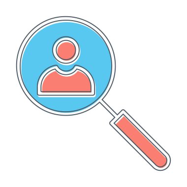 Ara. Web simgesi basit illüstrasyon