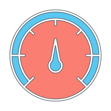 Hız göstergesi. Web simgesi basit tasarım 