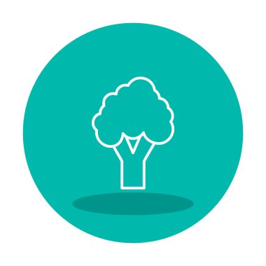 brokoli web simgesi, vektör illüstrasyonu  